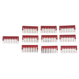 Maxbell 10 X Press-Fit Ground Jumpers,DIN Rail Mounted Terminal Blocks, 10 Pole 32A