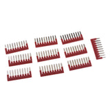 Maxbell 10 X Press-Fit Ground Jumpers,DIN Rail Mounted Terminal Blocks, 10 Pole 32A
