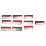 Maxbell 10 X Press-Fit Ground Jumpers,DIN Rail Mounted Terminal Blocks, 10 Pole 32A