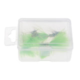 Maxbell 5pcs Green Brass Bead Head Streamers Fly Fishing Flies Saltwater Fly Trout Fishing Lure Baits