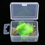 Maxbell 5pcs Green Brass Bead Head Streamers Fly Fishing Flies Saltwater Fly Trout Fishing Lure Baits