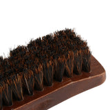 Maxbell Professional Practical HorseHair Shoes Shine Polish Buffing Brush Wooden