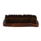 Maxbell Professional Practical HorseHair Shoes Shine Polish Buffing Brush Wooden