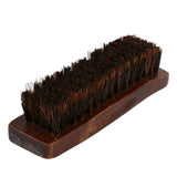 Maxbell Professional Practical HorseHair Shoes Shine Polish Buffing Brush Wooden
