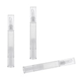 Maxbell 5ml Transparent Twist Pens Empty Lip Gloss Pen, Silicone Brush Tip, Cosmetic Ance Oil Container Concealer Liquid Tube, Pack of 3