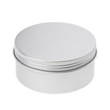 Maxbell 10pcs 150ml Empty Cosmetic Pots Lip Balm Container Jar Small Powder Silver Aluminum Tins with Screw Lid