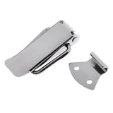 Maxbell Silver 316 Stainless Steel Marine Boat Yacht Locker Anti-Rattle Latch Hatch Door Fastener Clamp Lockable 5" x 1.5"