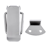 Maxbell Silver 316 Stainless Steel Marine Boat Yacht Locker Anti-Rattle Latch Hatch Door Fastener Clamp Lockable 5" x 1.5"