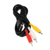 Maxbell For Sega Dreamcast Audio Video Cable Composite RCA Connection AV Cord 1.8m/6ft Length