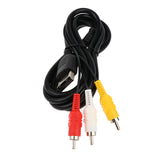 Maxbell For Sega Dreamcast Audio Video Cable Composite RCA Connection AV Cord 1.8m/6ft Length