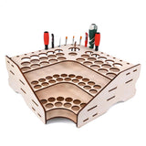 Maxbell Wooden Storage Rack Holder For Acrylic Mr Hobby Mr Color Model Paint #125