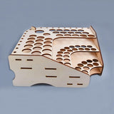 Maxbell Wooden Storage Rack Holder For Acrylic Mr Hobby Mr Color Model Paint #125
