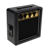 Maxbell Mini Portable Guitar Amlifier Speaker Parts for Electric Guitar Practice 4.72x4.72x2.36inch Black