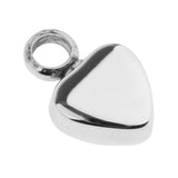 Maxbell Stainless Steel Glossy Love Heart Urn Pendant Memorial Cremation Jewelry