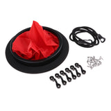 Maxbell Durable Nylon 8 inch Kayak Canoe Hatch Cover Deck Plate & Storage Bag, Deck Loop Pad Eye, Paddle Leash, Screws Accessories