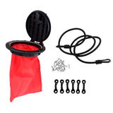 Maxbell Durable Nylon 8 inch Kayak Canoe Hatch Cover Deck Plate & Storage Bag, Deck Loop Pad Eye, Paddle Leash, Screws Accessories