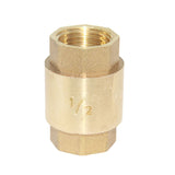 Maxbell Brass 1/2'' Female Thread Spring Vertical Check Valve Hydraulic Control Air Waster Oil Valve