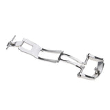 Maxbell Stainless Steel Butterfly Deployment Clasp Watch Buckle For Leather Strap