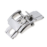 Maxbell Stainless Steel Butterfly Deployment Clasp Watch Buckle For Leather Strap