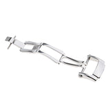 Maxbell Stainless Steel Butterfly Deployment Clasp Watch Buckle For Leather Strap