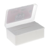 Maxbell 1000pcs/Set Makeup Cotton Pads Squares, Face Cleaning Wipe Tissue Nail Art Remover Cleanser Pads Organic