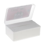 Maxbell 1000pcs/Set Makeup Cotton Pads Squares, Face Cleaning Wipe Tissue Nail Art Remover Cleanser Pads Organic
