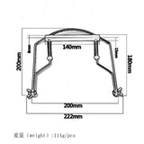 Maxbell Harmonica Rack Neck Holder On-Stage Stand Support Playing Large Metal Frame