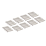 Maxbell 50 Pieces Bass Guitar Humbucker Pickup Mounting Screws Nickel for PB JB P90 Pickup Parts