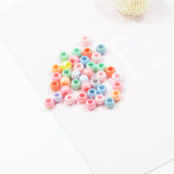 Maxbell 100pcs Mixed Cute Spacer Craft Beads for DIY Hair Tie Ponytail Holder Supply