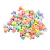 Maxbell 100pcs Mixed Cute Spacer Craft Beads for DIY Hair Tie Ponytail Holder Supply