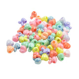 Maxbell 100pcs Mixed Cute Spacer Craft Beads for DIY Hair Tie Ponytail Holder Supply