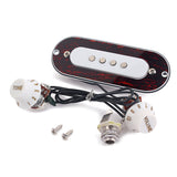 Maxbell 1 Set Prewired Guitar Sound Hole Pickup with Tone&Volume Pot Jack for 4 String Cigar Box Guitar