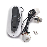Maxbell 1 Set Prewired Guitar Sound Hole Pickup with Tone&Volume Pot Jack for 4 String Cigar Box Guitar