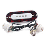 Maxbell 1 Set Prewired Guitar Sound Hole Pickup with Tone&Volume Pot Jack for 4 String Cigar Box Guitar