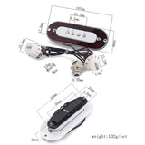 Maxbell 1 Set Prewired Guitar Sound Hole Pickup with Tone&Volume Pot Jack for 4 String Cigar Box Guitar