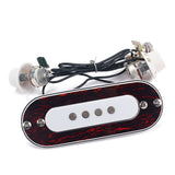 Maxbell 1 Set Prewired Guitar Sound Hole Pickup with Tone&Volume Pot Jack for 4 String Cigar Box Guitar