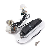 Maxbell 1 Set Prewired Guitar Sound Hole Pickup with Tone&Volume Pot Jack for 4 String Cigar Box Guitar