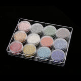 Maxbell 4200Pcs Wholesale 12 Colors Crystal Glass Loose Spacer Beads DIY Crafts 2mm