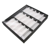 Maxbell 18 Slots Sunglasses Organizer Multiple Eyeglasses Eyewear Display Collection Case Glasses Storage Holder Box