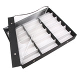 Maxbell 18 Slots Sunglasses Organizer Multiple Eyeglasses Eyewear Display Collection Case Glasses Storage Holder Box