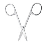 Maxbell Stainless Steel Scissor Trimmer with Curved Edge Blades for Eyebrow,Nose Hair, Facial Hairs and Eyelash