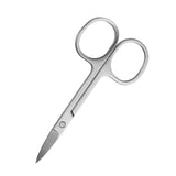 Maxbell Stainless Steel Scissor Trimmer with Curved Edge Blades for Eyebrow,Nose Hair, Facial Hairs and Eyelash