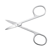 Maxbell Stainless Steel Scissor Trimmer with Curved Edge Blades for Eyebrow,Nose Hair, Facial Hairs and Eyelash