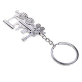 Maxbell Steam Train Locomotive Metal Keychains Keyring Key Chains for Men Women Bag