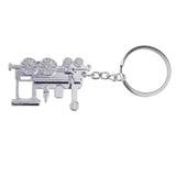 Maxbell Steam Train Locomotive Metal Keychains Keyring Key Chains for Men Women Bag