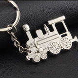 Maxbell Steam Train Locomotive Metal Keychains Keyring Key Chains for Men Women Bag