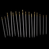 Maxbell 16Pcs/set  Steel Hand Sewing Needles For Embroidery Cross Stitch Gold Eye