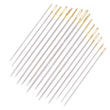 Maxbell 16Pcs/set  Steel Hand Sewing Needles For Embroidery Cross Stitch Gold Eye