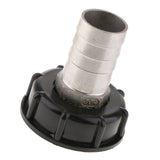 Maxbell 1000L IBC Tank Adapter Coarse Thread 60mm to 32mm Water Tank Connector Fitting Black