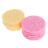 Maxbell 10pcs Facial Wash Pad Makeup Remover Cleaning Sponge Puff Exfoliator Scrub